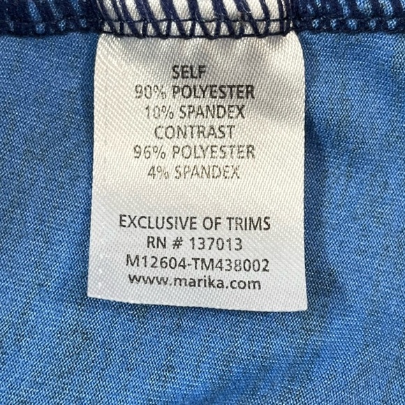 MARIKA Blue Zip Up Sweatshirt Jacket Size Medium - Picture 6 of 8